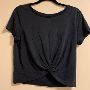 ZYIA Active Black Swirl in the Front T shirt